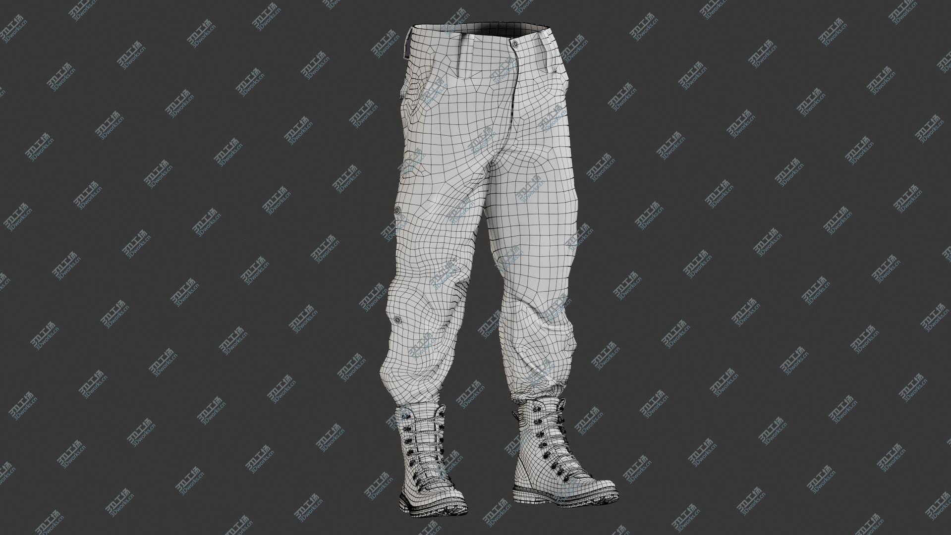 images/goods_img/202104022/Black Pants With Boots 1 3D model/4.jpg